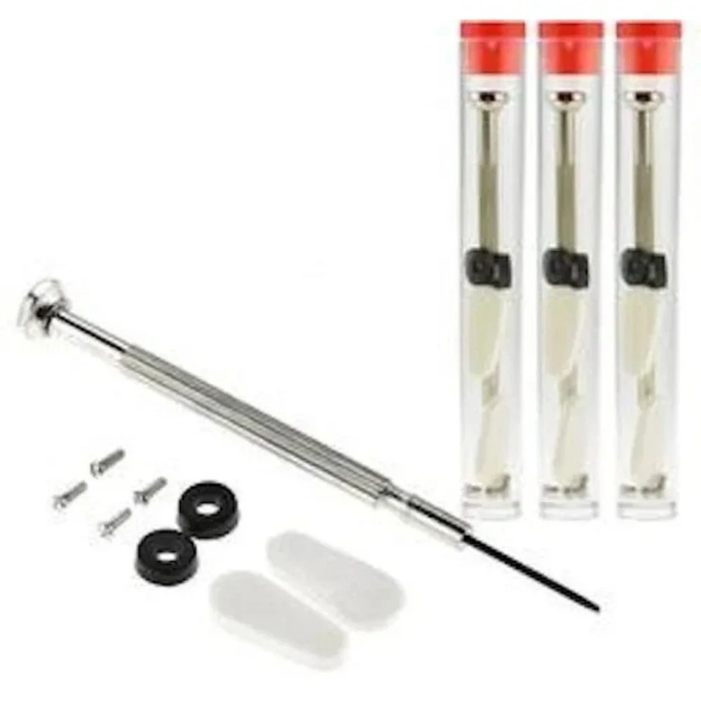 3-PACK 11pc Eyeglass Repair Kit‎ Emergency Screwdriver Screws Compact Tube